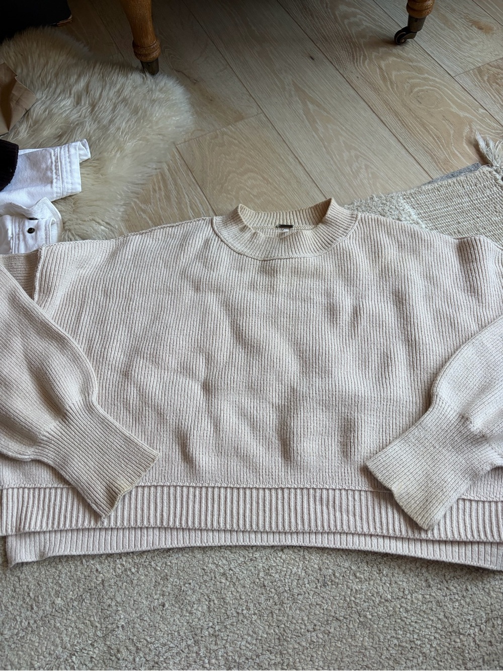 Free People Cropped Rib Knit